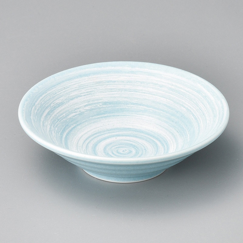 山万 10014-020 水色しぶきリップル3.5鉢  1個（ご注文単位1個）【直送品】