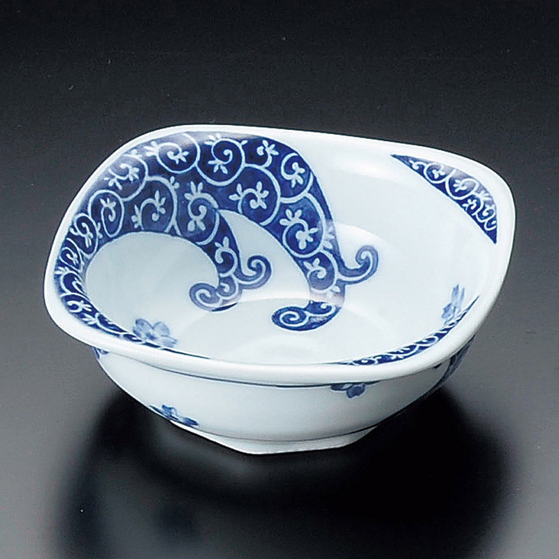 山万 10107-730 波唐草小鉢(小)(有田焼)  1個（ご注文単位1個）【直送品】