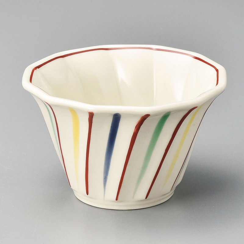 山万 09812-470 色縦筋捻り小鉢  1個（ご注文単位1個）【直送品】