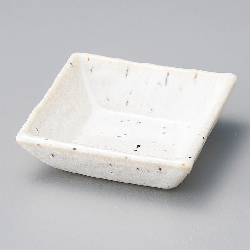 山万 10725-570 白うのふ正角浅鉢  1個（ご注文単位1個）【直送品】