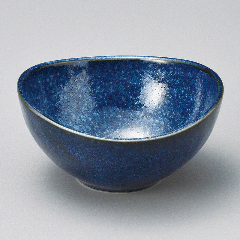 山万 09722-550 窯変紺楕円3.5鉢  1個（ご注文単位1個）【直送品】