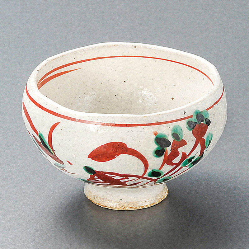 山万 10204-510 赤彩波淵小鉢  1個（ご注文単位1個）【直送品】