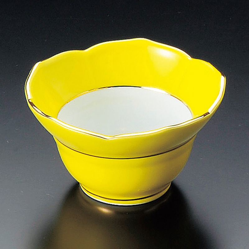 山万 10214-730 黄地中付(有田焼)  1個（ご注文単位1個）【直送品】