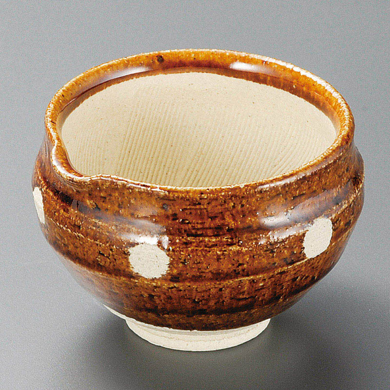 山万 10226-140 あめ水玉片口3.5すり鉢小鉢  1個（ご注文単位1個）【直送品】