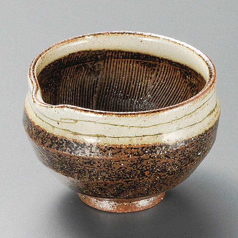 山万 10224-140 泥くし彫片口3.5すり鉢小鉢  1個（ご注文単位1個）【直送品】
