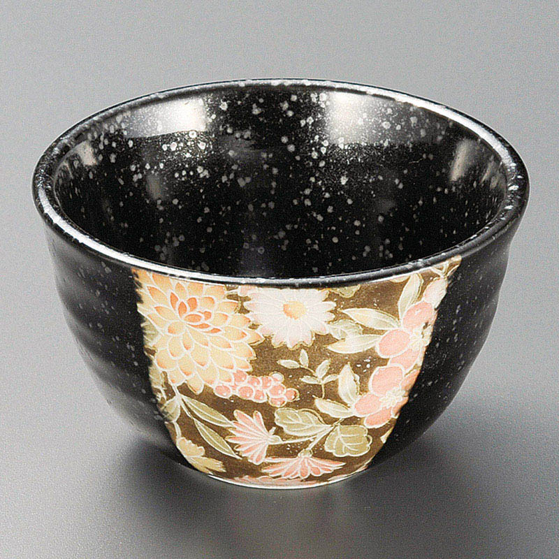 山万 10422-230 黒友禅丼小鉢  1個（ご注文単位1個）【直送品】