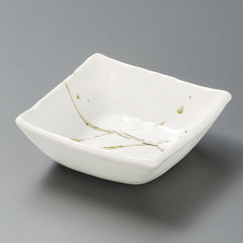 山万 10514-230 筆流 白串目角小付 1個（ご注文単位1個）【直送品】