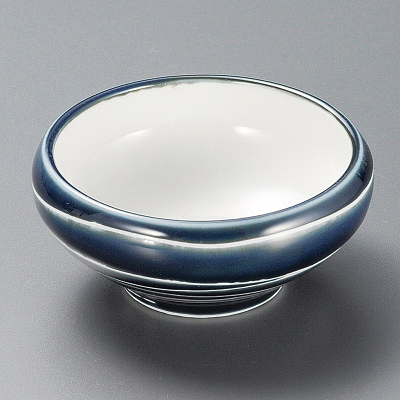 山万 10618-180 淡ルリ渦くくり小鉢  1個（ご注文単位1個）【直送品】