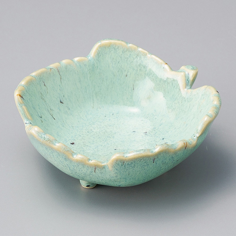 山万 10029-570 緑うのふブドウ葉小鉢  1個（ご注文単位1個）【直送品】