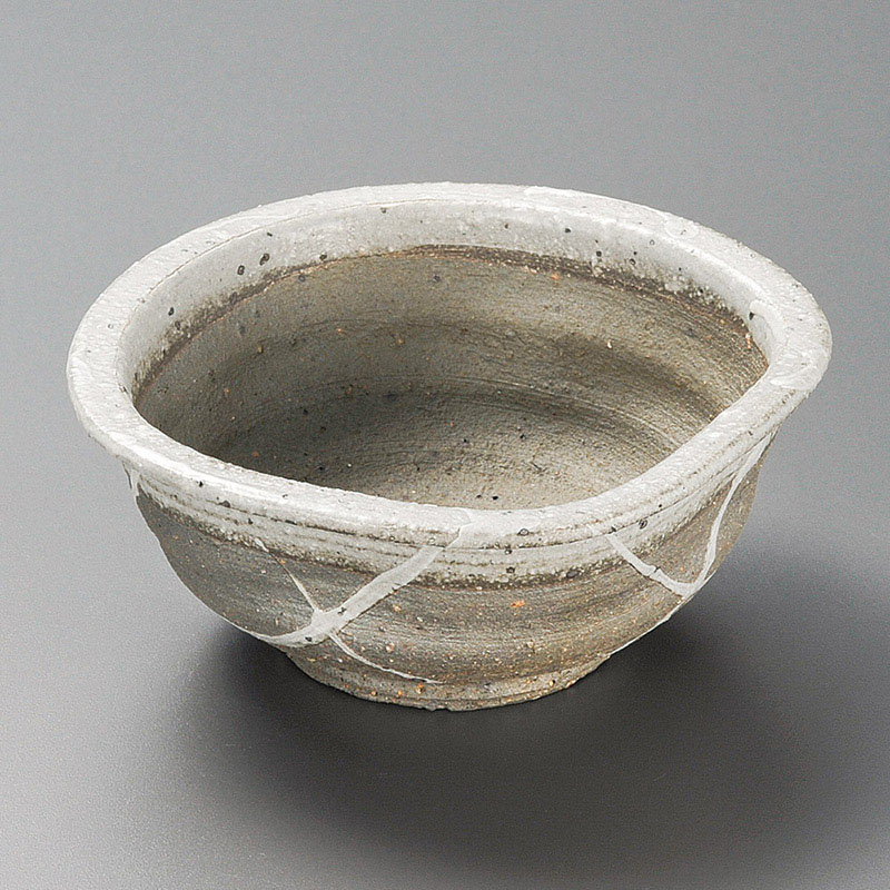 山万 10219-660 灰化粧流し角小鉢(信楽焼)  1個（ご注文単位1個）【直送品】