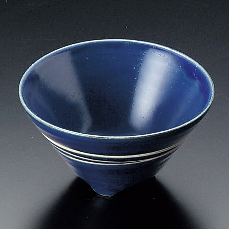 山万 10330-310 ハスイライン三ツ足小鉢  1個（ご注文単位1個）【直送品】