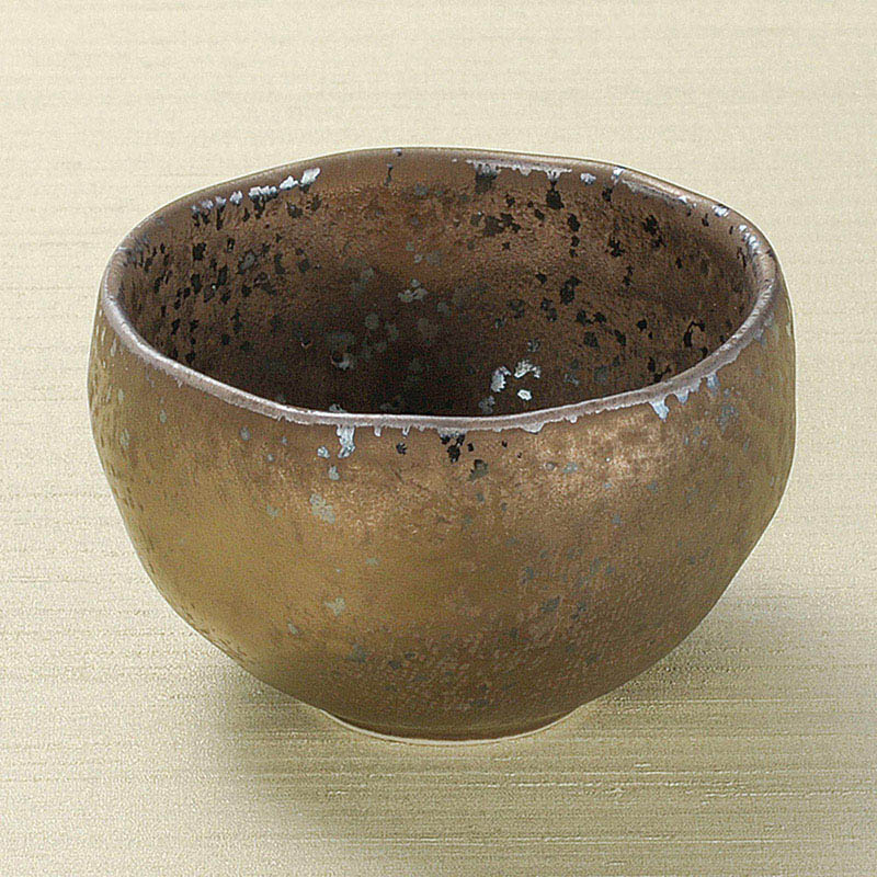 山万 10329-130 金結晶ふっくら鉢  1個（ご注文単位1個）【直送品】