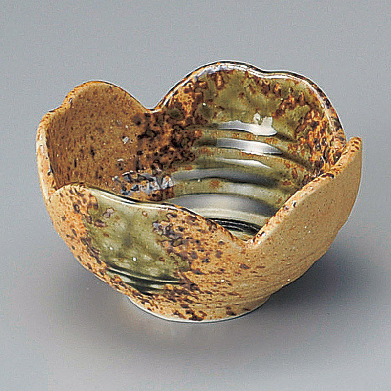 山万 10509-030 オリベ吹4ツ山小鉢(小)  1個（ご注文単位1個）【直送品】