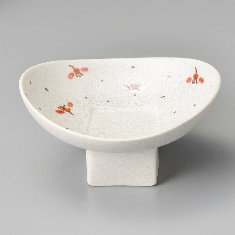 山万 10829-470 朱花銀河楕円高台小鉢 1個(ご注文単位1個)【直送品】