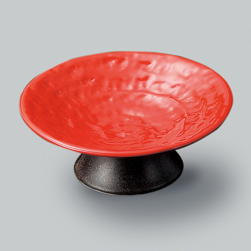 山万 10924-250 赤高台小鉢 1個(ご注文単位1個)【直送品】