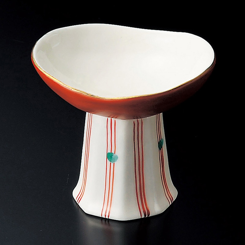 山万 10815-140 朱巻高浜小鉢 1個(ご注文単位1個)【直送品】