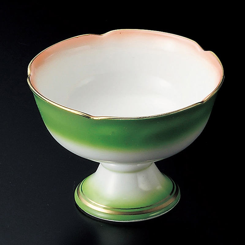 山万 10823-580 二色吹高台小鉢 1個(ご注文単位1個)【直送品】