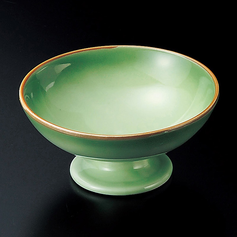 山万 10918-550 緑彩高台小鉢 1個(ご注文単位1個)【直送品】