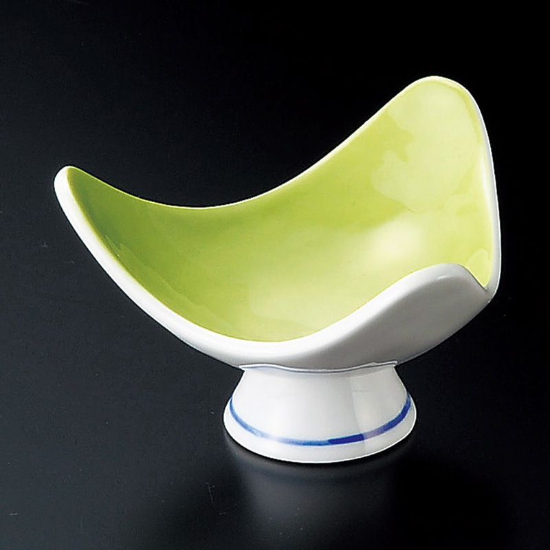 山万 10917-550 ヒワ吹三角高台小鉢(小)  1個（ご注文単位1個）【直送品】