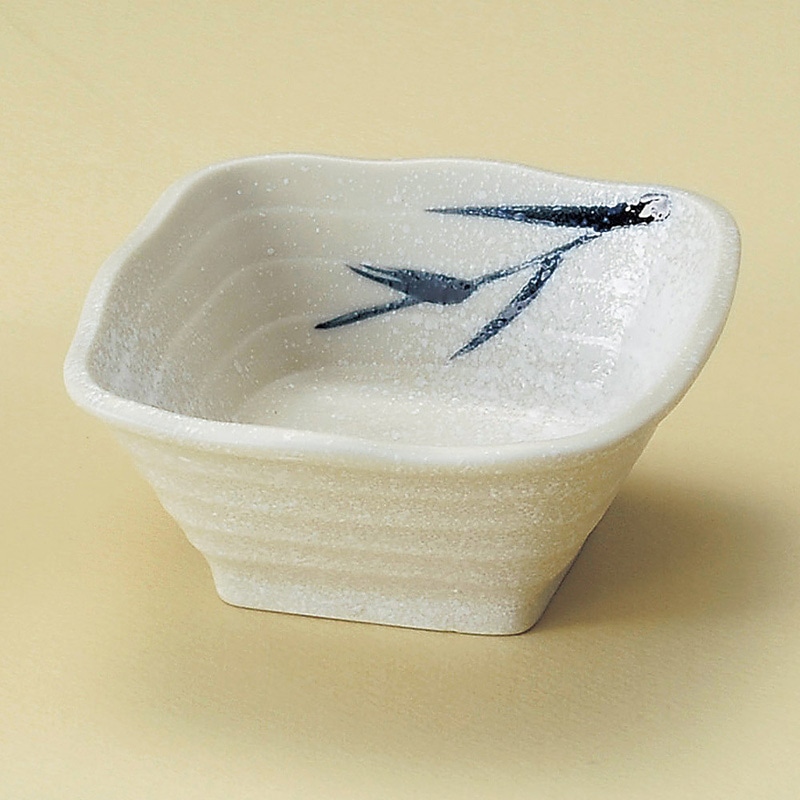 山万 11036-030 石焼木目角4.5小鉢  1個（ご注文単位1個）【直送品】