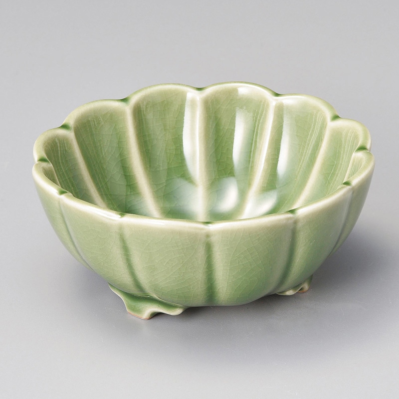 山万 11103-550 ねり抹茶菊型小鉢  1個（ご注文単位1個）【直送品】