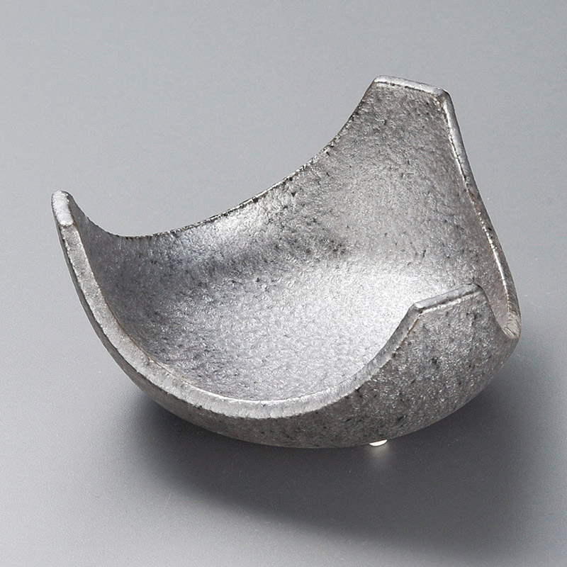 山万 11022-030 イブシ黒三山向付  1個（ご注文単位1個）【直送品】