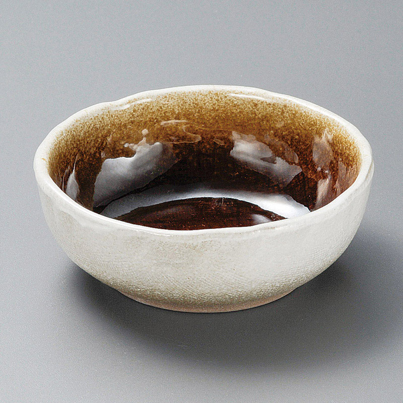 山万 11126-550 ブラウン3.5丸鉢  1個（ご注文単位1個）【直送品】