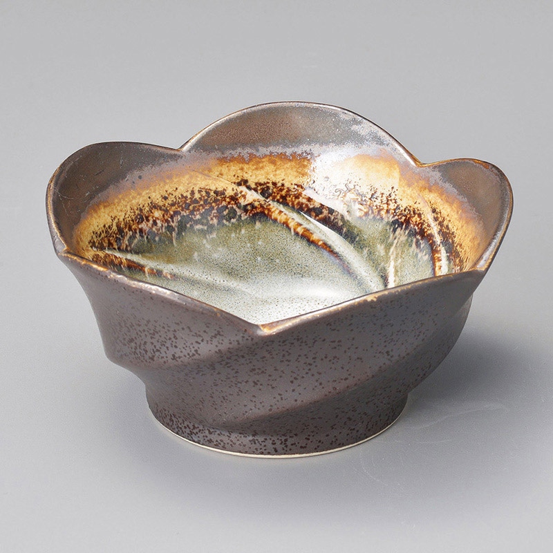 山万 11134-100 あかね梅型4寸小鉢  1個（ご注文単位1個）【直送品】