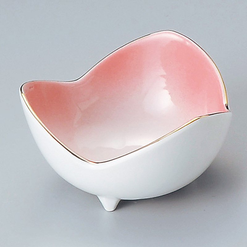 山万 11203-580 ピンク三ツ山小鉢(大)  1個（ご注文単位1個）【直送品】