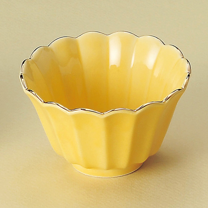 山万 11310-550 黄菊型小鉢(小)  1個（ご注文単位1個）【直送品】