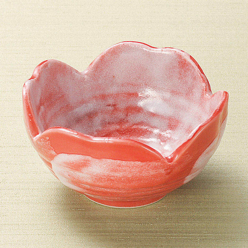 山万 11331-310 赤采四ツ山小鉢(大)  1個（ご注文単位1個）【直送品】