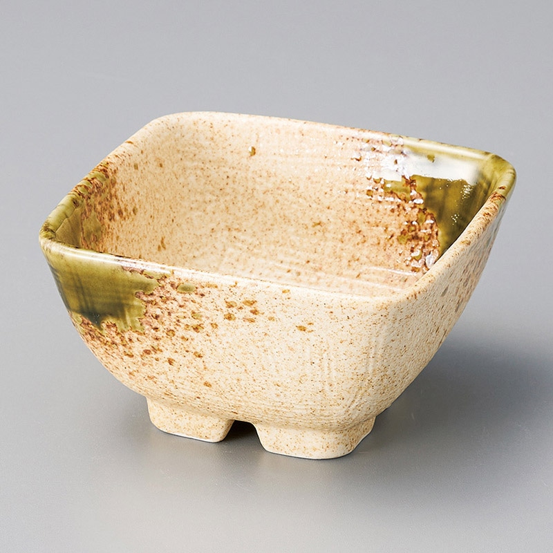 山万 11329-580 伊賀織部角小鉢(大)  1個（ご注文単位1個）【直送品】