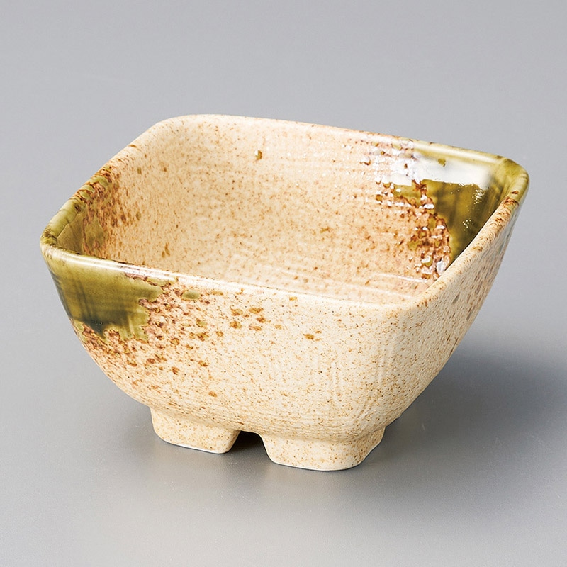 山万 11330-580 伊賀織部角小鉢(小)  1個（ご注文単位1個）【直送品】