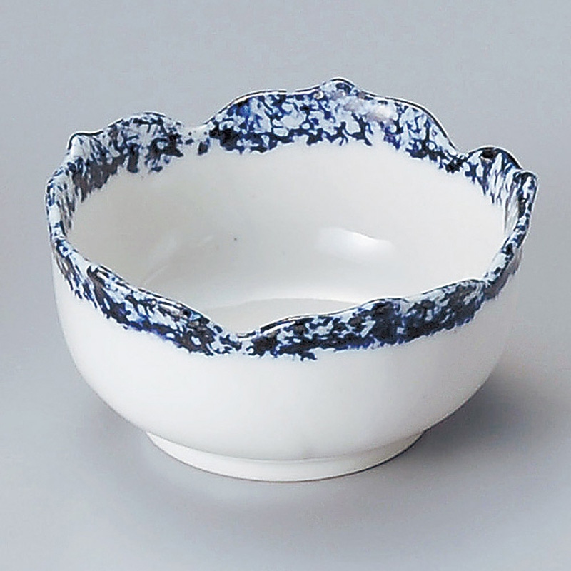 山万 11254-550 呉須タタキ花小鉢(小)  1個（ご注文単位1個）【直送品】