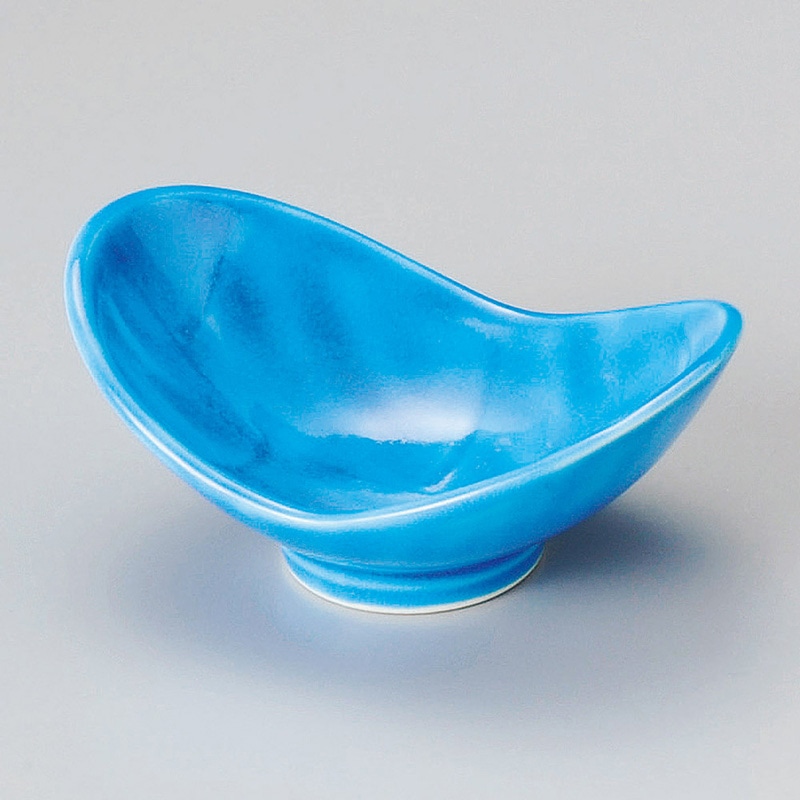 山万 11403-180 トルコ青双葉小付  1個（ご注文単位1個）【直送品】