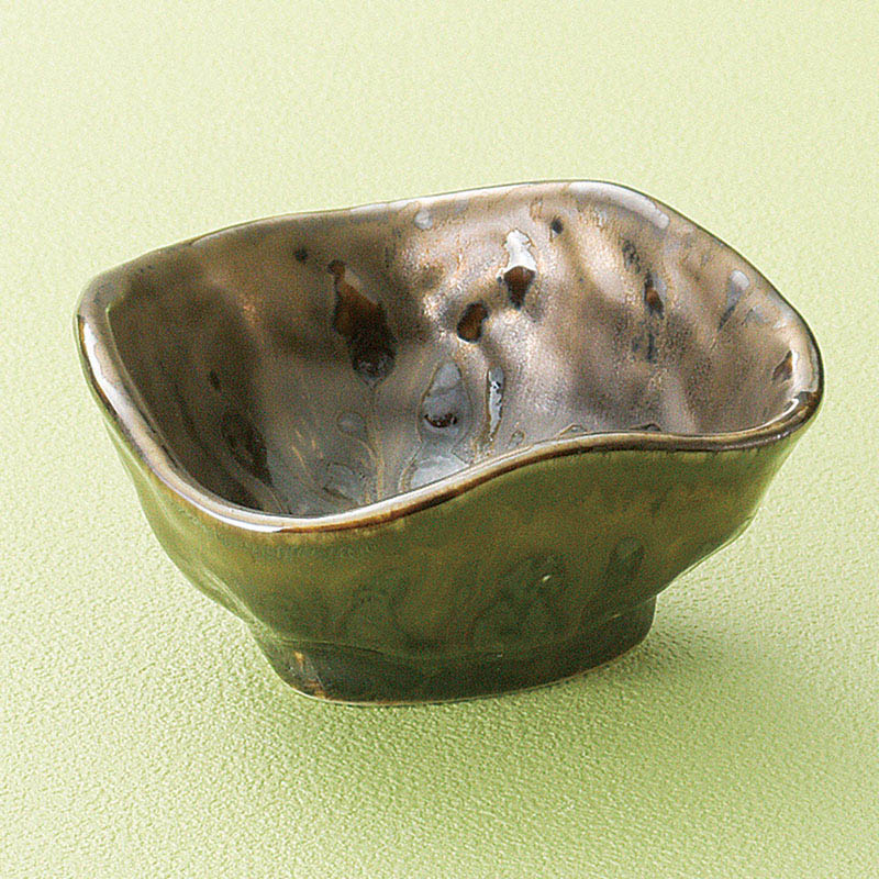 山万 11530-450 孔雀金流し三ッ押し小鉢  1個（ご注文単位1個）【直送品】