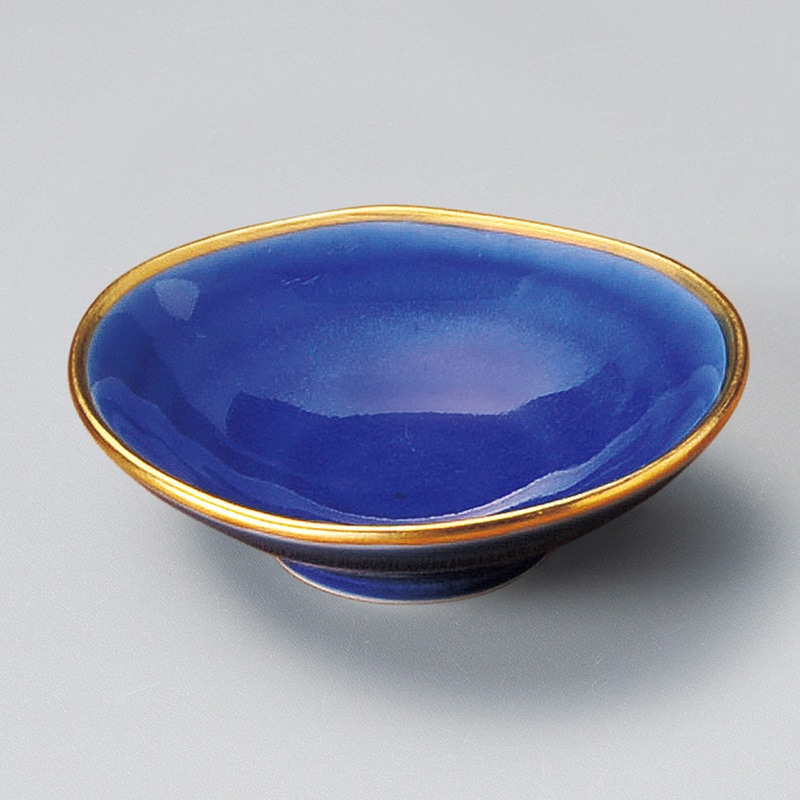 山万 11418-730 青釉金小付(有田焼) 1個(ご注文単位1個)【直送品】