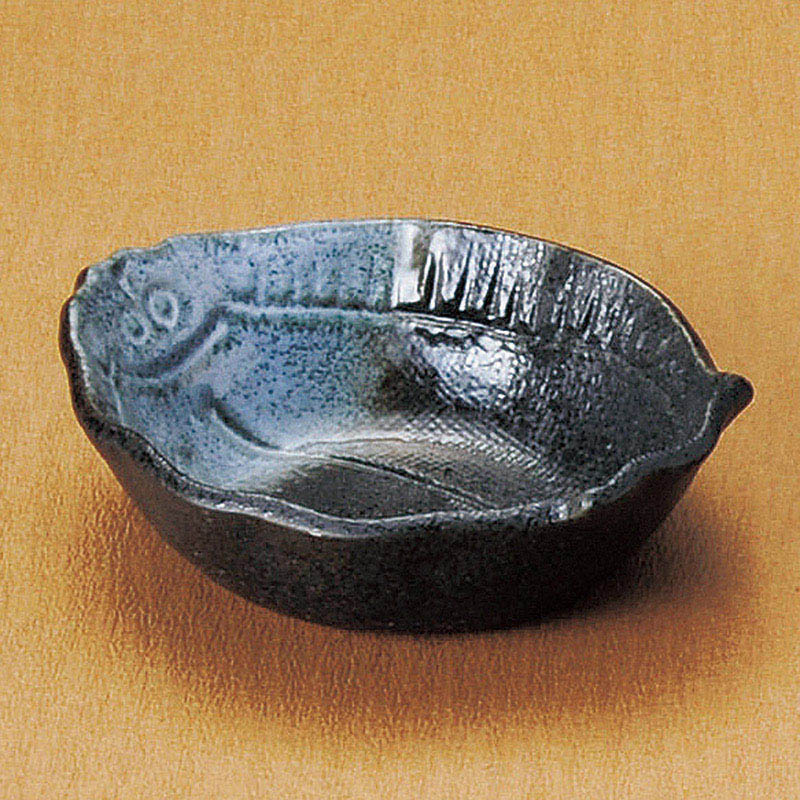 山万 11632-550 天目白吹ひらめ小付  1個（ご注文単位1個）【直送品】