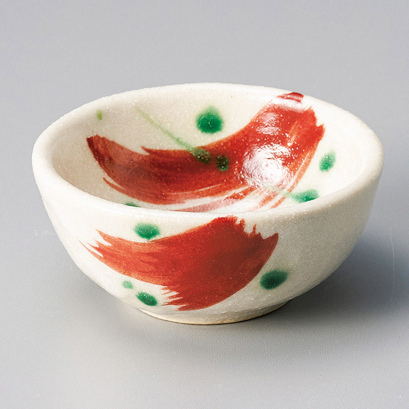 山万 11635-470 染付赤絵刷毛目千代久  1個（ご注文単位1個）【直送品】