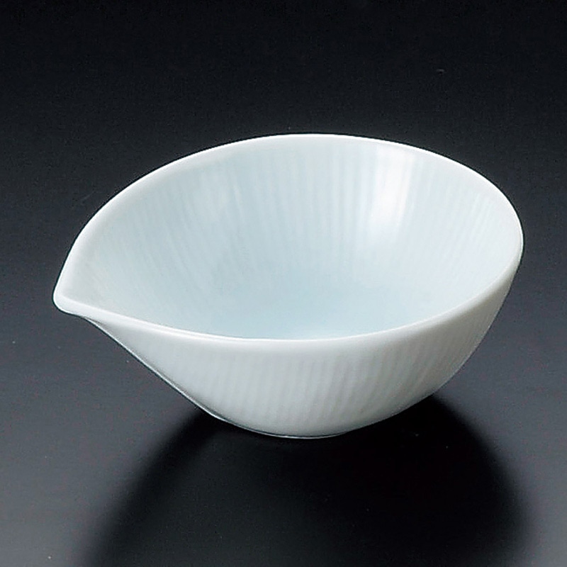 山万 12503-450 淡青しずく小付  1個（ご注文単位1個）【直送品】