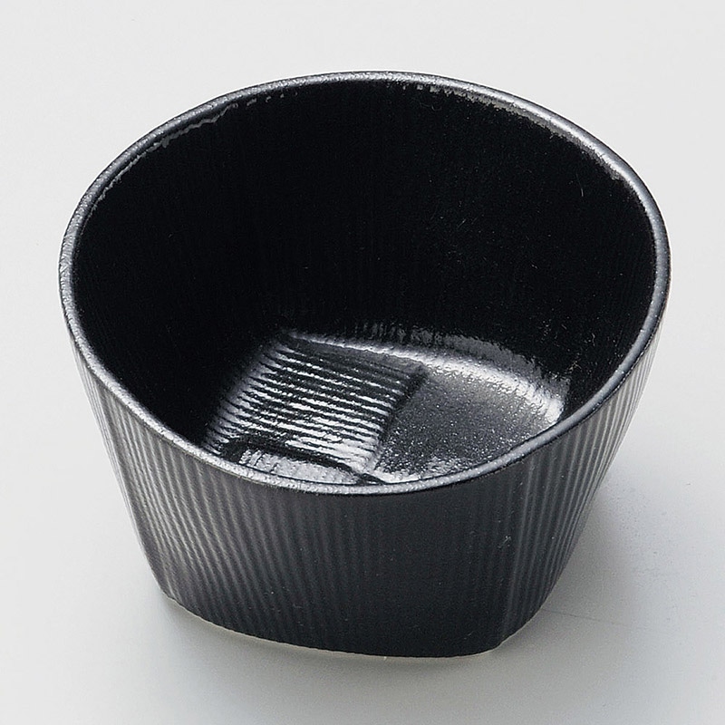 山万 11619-460 黒マットこより小鉢  1個（ご注文単位1個）【直送品】