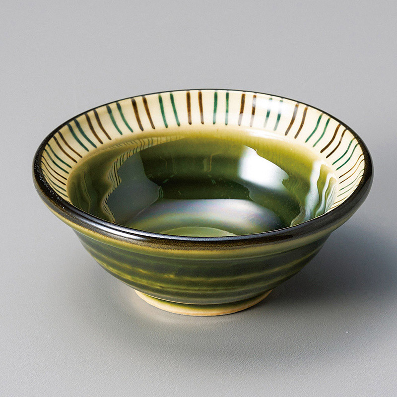 山万 11620-570 織部渕十草3.0鉢  1個（ご注文単位1個）【直送品】