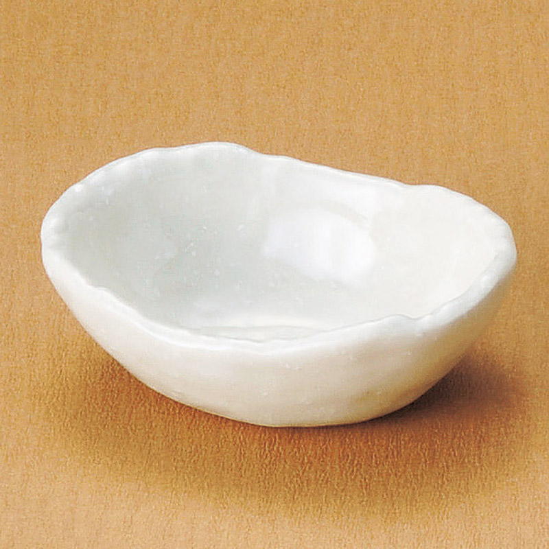 山万 12509-190 粉引楕円小付  1個（ご注文単位1個）【直送品】