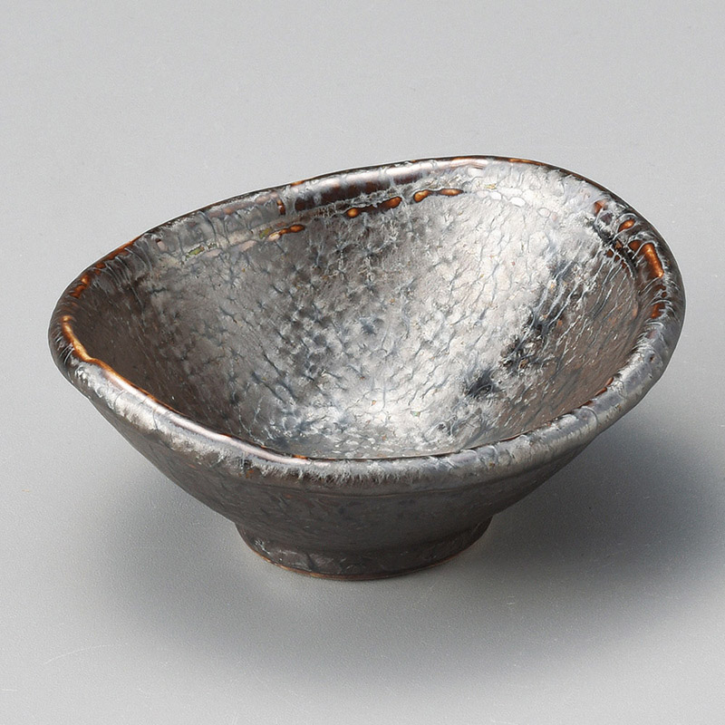 山万 12517-190 黒マットしずく小付  1個（ご注文単位1個）【直送品】