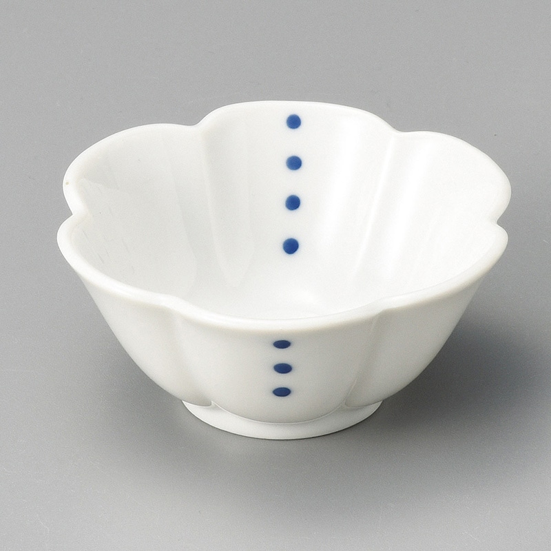 山万 11708-580 プチドット花型小付  1個（ご注文単位1個）【直送品】