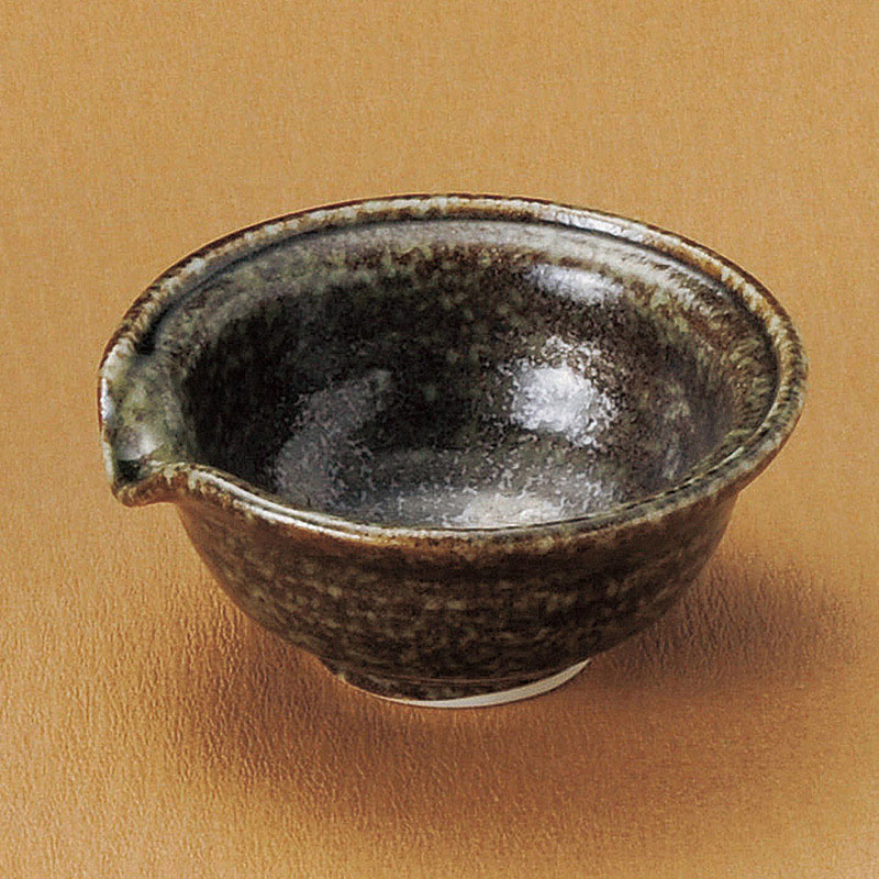 山万 11732-020 窯変織部片口3.0小付  1個（ご注文単位1個）【直送品】