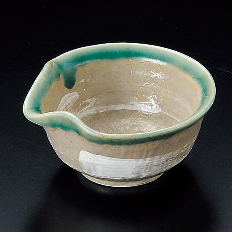 山万 11733-100 渕オリベ白刷毛片口珍味  1個（ご注文単位1個）【直送品】