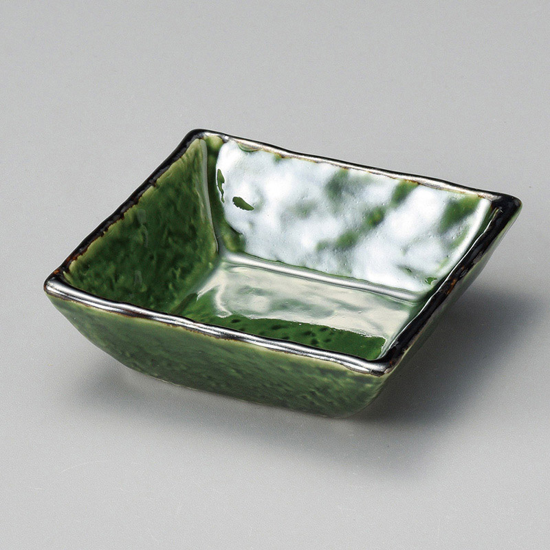 山万 12212-130 織部正角小付  1個（ご注文単位1個）【直送品】