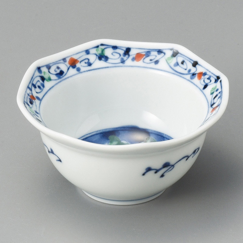 山万 11813-440 赤かぶら八角小付  1個（ご注文単位1個）【直送品】