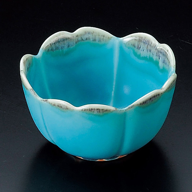 山万 11814-230 トルコブルー桜小鉢  1個（ご注文単位1個）【直送品】